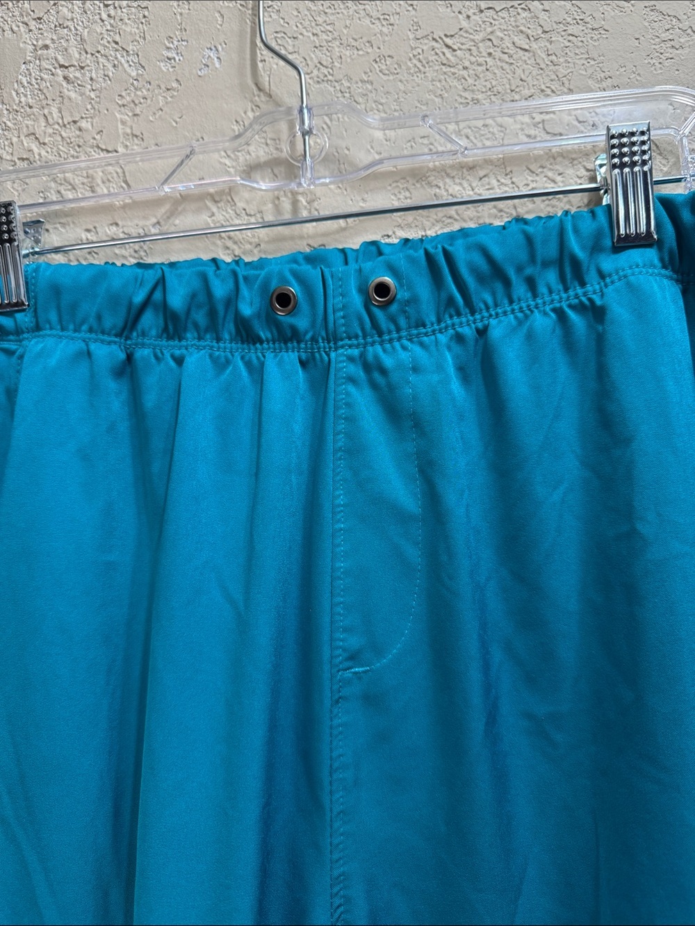 HH Works Healing Hands Scrub Pants 1X Teal Elastic Waist Medical - Picture 4 of 8